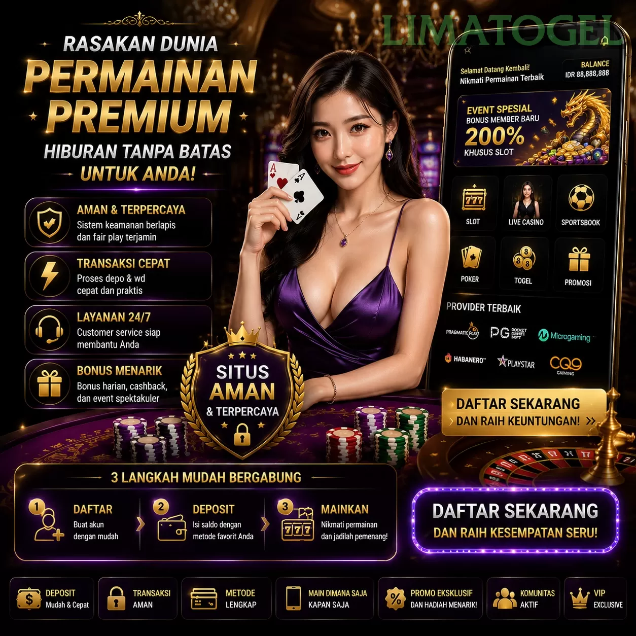 Ikon aplikasi limatogel resmi